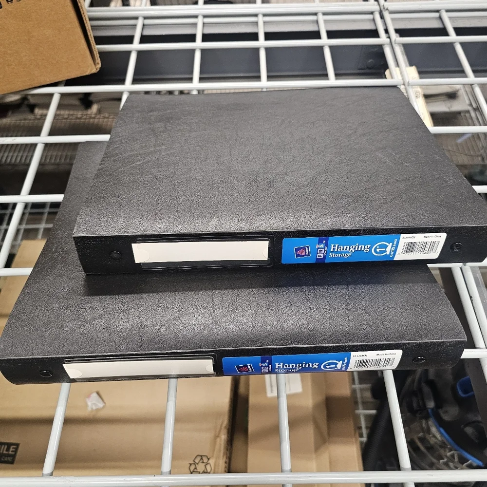 Black Hanging Storage Binders - 1